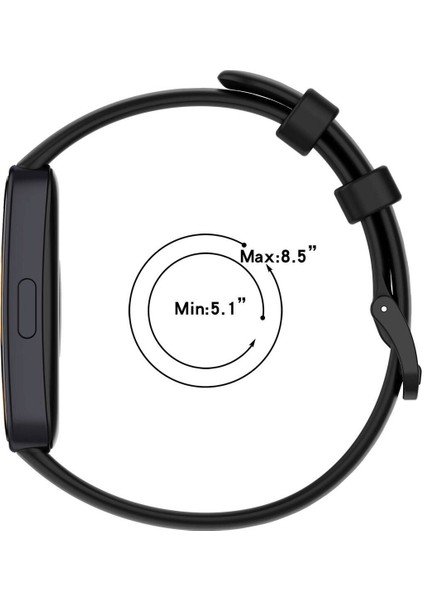 Huawei Band 8 - 9 - 10 Uyumlu Renkli Tokalı Silikon Akıllı Saat Kordon Kayış Bileklik