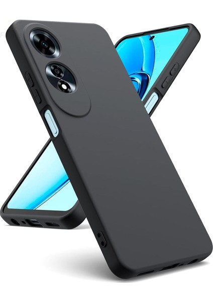 Oppo A60 Kılıf Kadife Lansman Soft Yumuşak Liquid Silikon Kamera Korumalı Kapak