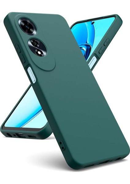 Oppo A60 Kılıf Kadife Lansman Soft Yumuşak Liquid Silikon Kamera Korumalı Kapak