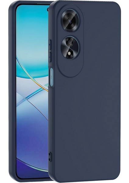Oppo A60 Kılıf Kadife Lansman Soft Yumuşak Liquid Silikon Kamera Korumalı Kapak