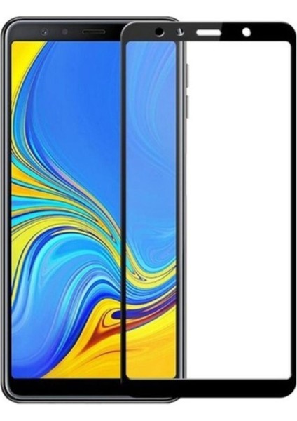 Samsung Galaxy A7 2018 Tam Ekran Koruyucu Kırılmaz Cam 9H Temperli Koruma Dayanıklı 5D fiyatları