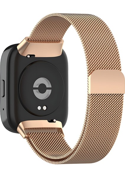 Xiaomi Redmi Watch 3 Active Uyumlu Metal Hasır Örgü Mıknatıslı Ayarlanabilir Paslanmaz Kordon modelleri