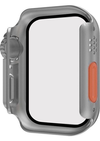 Apple Watch Series 7 8 45MM Kılıf Kasa ve Ekran Koruyucu Watch Ulltra 49MM Görünümlü Kasa Çevirici