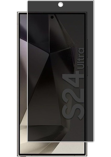 Samsung Galaxy S24 Ultra Uyumlu Hayalet Ekran Koruyucu Tam Kapatan Gizli Tamperli Cam