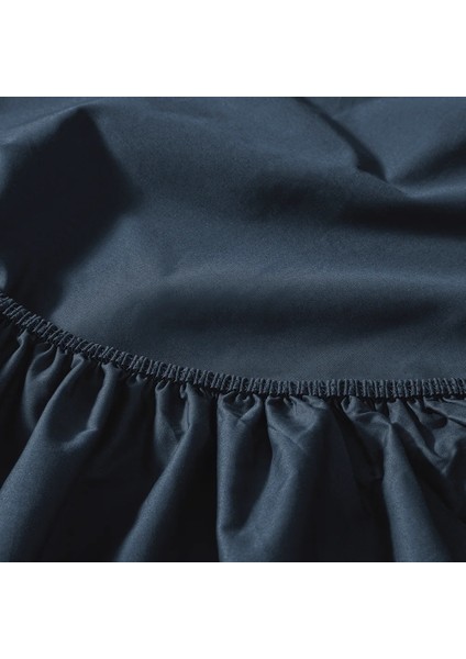 %100 Pamuk Percale Lastikli Çarşaf 100X200 cm Lacivert - Pure Serisi modelleri