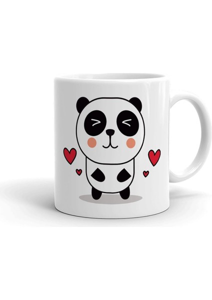 Panda Tasarım Seramik Ithal Porselen Seramik Kupa Bardak