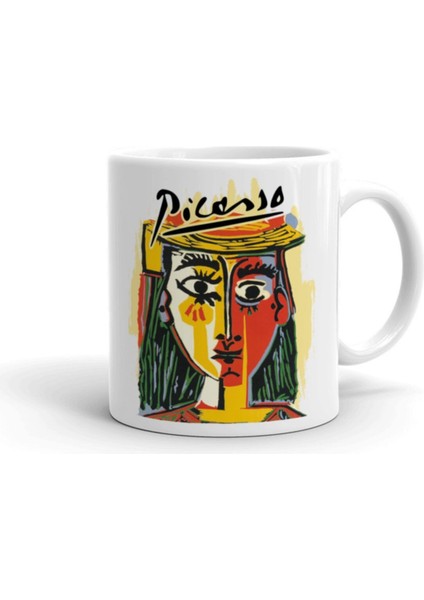 Picasso Şapkalı Kız Ithal Porselen Seramik Kupa Bardak
