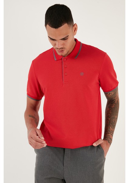 % 100 Pamuk Düğmeli Regular Fit Polo Yaka T Shirt Erkek POLO YAKA T SHİRT 5902118