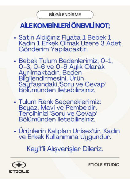 Babycado Aile Kombin Tişörtü | Aile Tişört Kombini – Unisex Oversize (Bilgilerinizi Iletiniz) modelleri