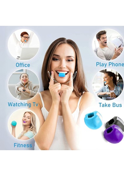 Unisex Ağız Çene Egzersiz Kas Geliştirme Topu fırsatları
