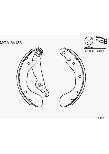 54133 Kampana Balata Astra F 91- Corsa B 93- Corsa C 00- Tıgr