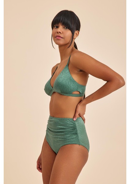 Bali Yeşil Yüksek Belli Toparlayıcı Bikini Alt fiyatları