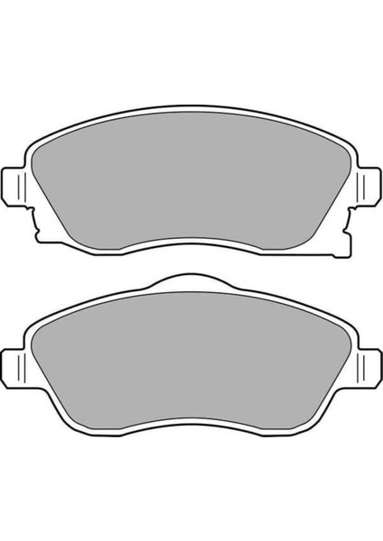 LP1676 Fren Balatası Ön Corsa C 00- Combo 00- Merıva A 03- Tigra B 04- Uyumlu