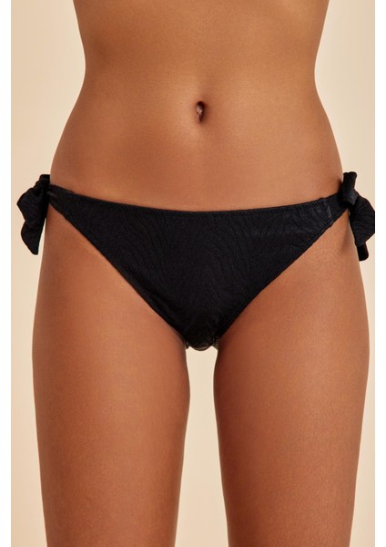 Bali Siyah Yandan Bağlamalı Bikini Alt modelleri