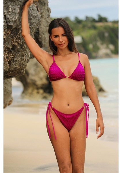 Olympos Mor Yandan Ip Bağlamalı Bikini Altı