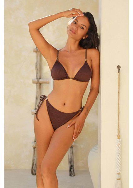 Assos Mocha Yandan Ip Bağlamalı Bikini Altı