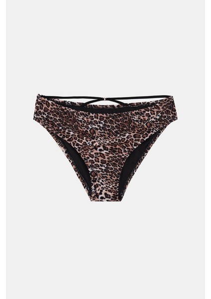 Capetown Leopar Desenli Biyeli Toparlayıcı Bikini Altı modelleri