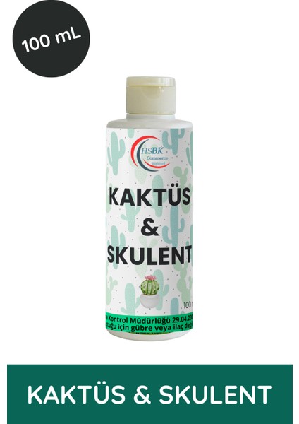 Kaktüs & Sukulent Besini 100ML - Çiçek ve Yavru Destekleyici Premium Formül modelleri