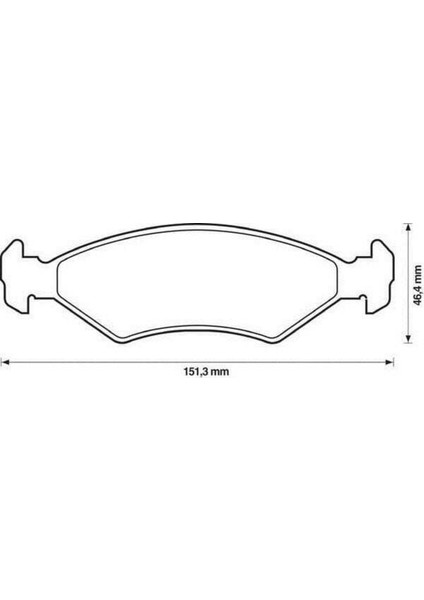 55378 Fren Balatası Ön Sephia 96- Shuma 98- Sportage 93- Uyumlu