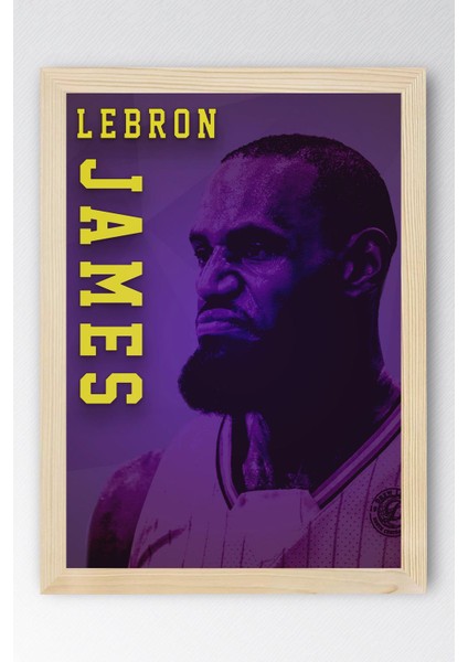 Lebron James Çerçeveli Tablo - Basketbol Nba Posteri Tablo