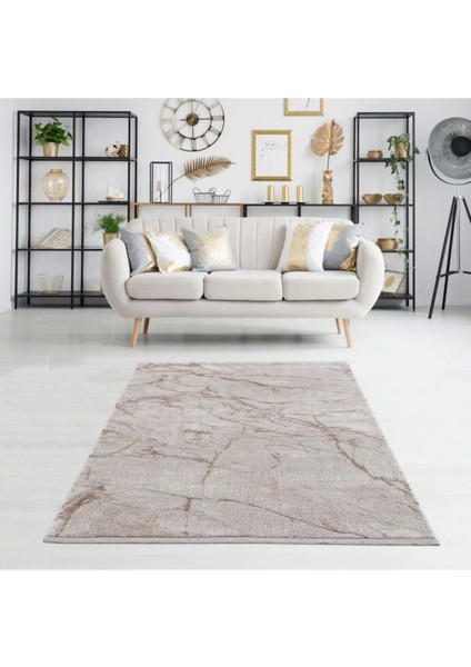Breda Modern Salon ve Oturma Odası Halısı - Krem