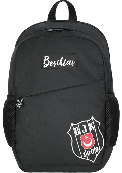 Gümüş Logo Detaylı Comfort Sırt Çantası 25334 Beşiktaş Okul Çantası