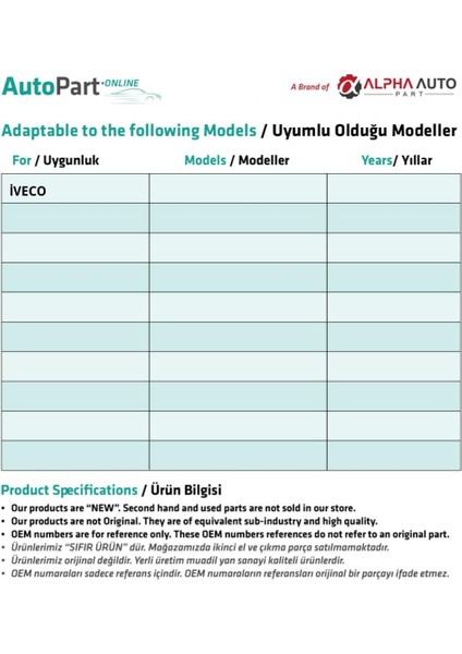 İveco için 2 Adet Fren ve Debriyaj Pedal Lastiği fiyatları