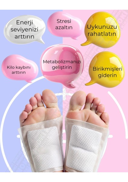 10 Adet %100 Detoks Ayak Bandı - Foot Patch Ayak Detoksu Bandı fiyatları