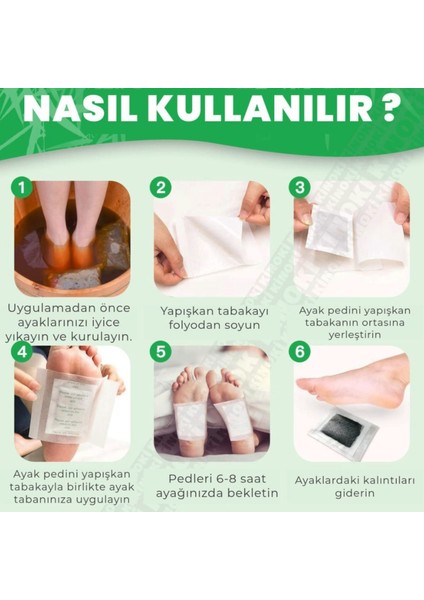 10 Adet %100 Detoks Ayak Bandı - Foot Patch Ayak Detoksu Bandı fırsatları