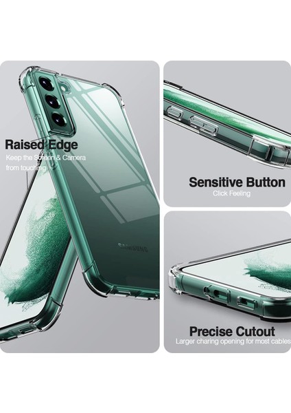 Samsung Galaxy S22 Plus Uyumlu Darbe Önleyici Sararmaya Dayanıklı Airbag Korumalı Ultra Slim Tpu Şeffaf Silikon Kılıf fırsatları
