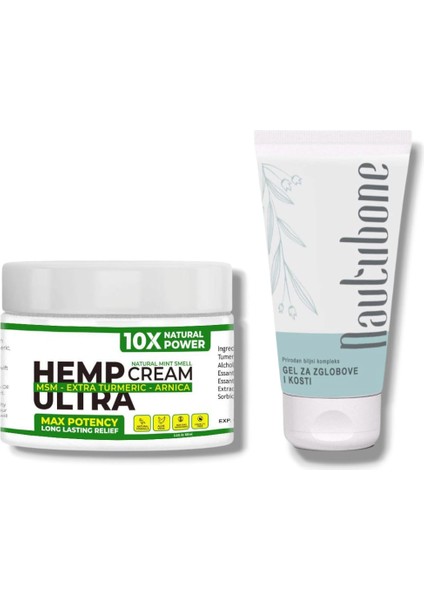 Hemp Ultra Cream Maksimum Etki Rahatlatan Masaj Kremi 100 ml + Nautubone Kremi 50 ml