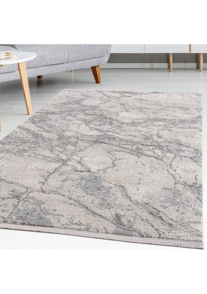 Breda Modern Salon ve Oturma Odası Halısı - Gri