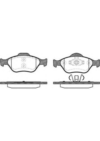 55247 Fren Balatası Ön Fiesta Iv 95- Fiesta Fusion 02- Puma 97- / Mazda 2 03- Uyumlu Mazda 121 96