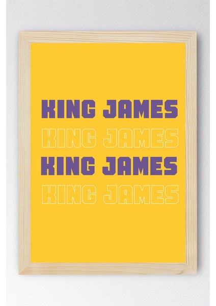 Lebron James Çerçeveli Tablo - Basketbol Nba Posteri Tablo