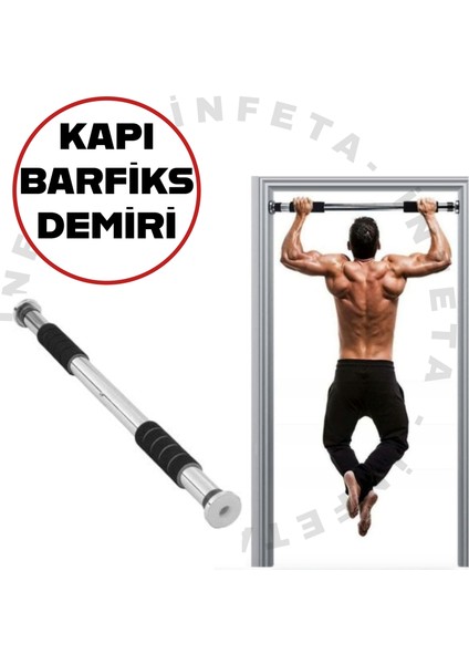 Barfiks Demiri Kapı Koridor Barfiksi 60-100CM Barfix Spor Aleti Barfiks Çubuğu