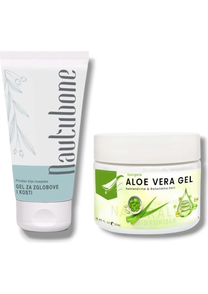 Nautubone Bel Fıtık Kas Eklemler Boyun Ağrılarında Etkili Masaj Kremi + Aloe Vera Nemlendirici Jel 100 ml