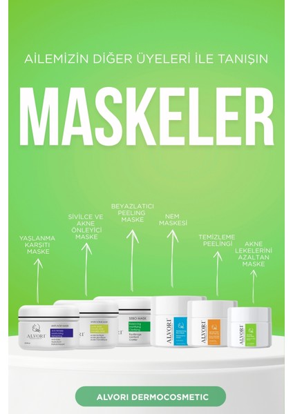 Alvori Çay Ağacı Maskesi, Tea Tree Bubble Mask, Akne ve Leke Görünümünü , Yeni Akne Oluşumunu Engeller, Cildi Fazla Yağdan Arındırır. (250 Ml) indirimleri