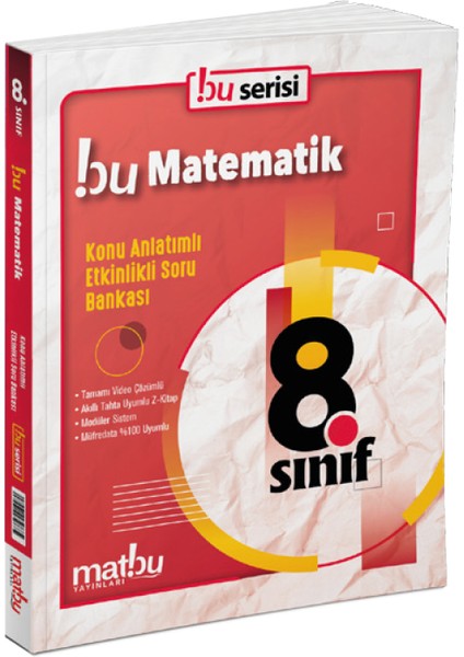 8. Sınıf Matematik Konu Anlatımlı Etkinlikli Soru Bankası Matbu Yayınları