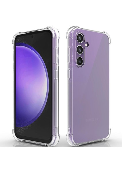 Samsung Galaxy S23 Fe Uyumlu Darbe Önleyici Sararmaya Dayanıklı Airbag Korumalı Ultra Slim Tpu Şeffaf Silikon Kılıf