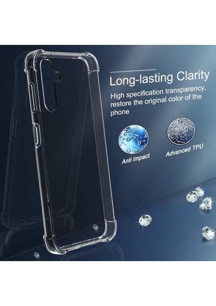 Samsung Galaxy S23 Fe Uyumlu Darbe Önleyici Sararmaya Dayanıklı Airbag Korumalı Ultra Slim Tpu Şeffaf Silikon Kılıf modelleri
