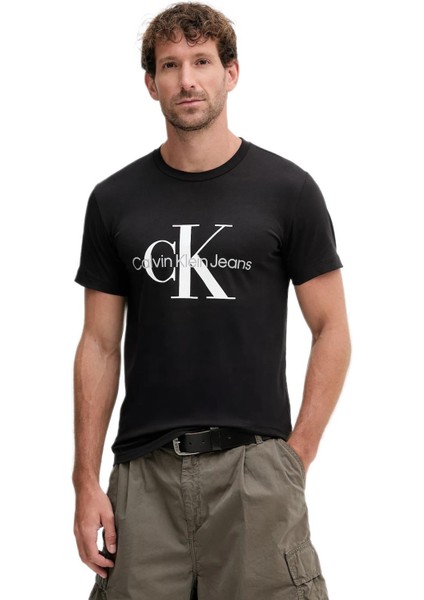 Erkek Beyaz Logolu T-Shirt J30J320935
