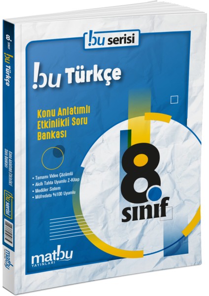 8. Sınıf Türkçe Konu Anlatımlı Etkinlikli Soru Bankası Matbu Yayınları