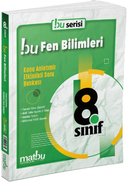 8. Sınıf Fen Bilimleri Konu Anlatımlı Etkinlikli Soru Bankası Matbu Yayınları