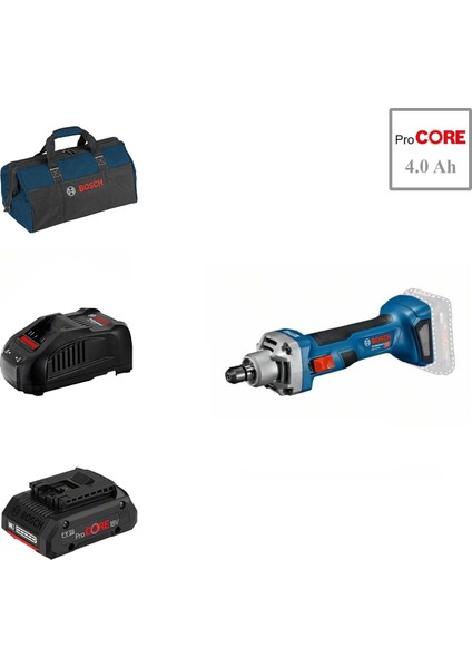 Ggs 18V-20 1x4 Ah Procore Akülü Kalıpçı Taşlama Bez Çantalı