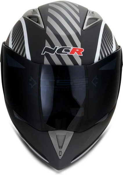 Çene Açılır Kask Monster Siyah Vizörlü Ece Belgeli