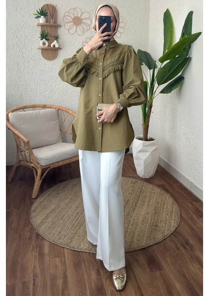 Dantel Detaylı Gömlek