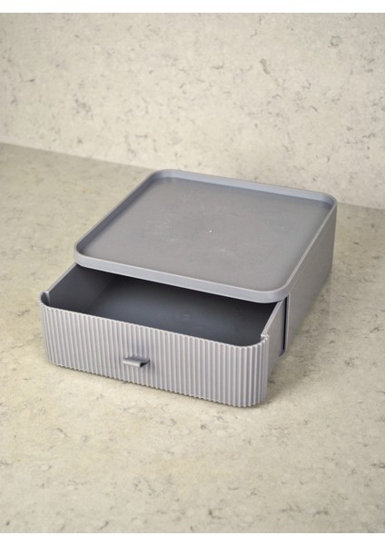 2 Adet- Çekmeceli Çok Amaçlı Makyaj Takı Organizeri Ofis Kalemlik Okul Düzenleyici 20X20X14 modelleri