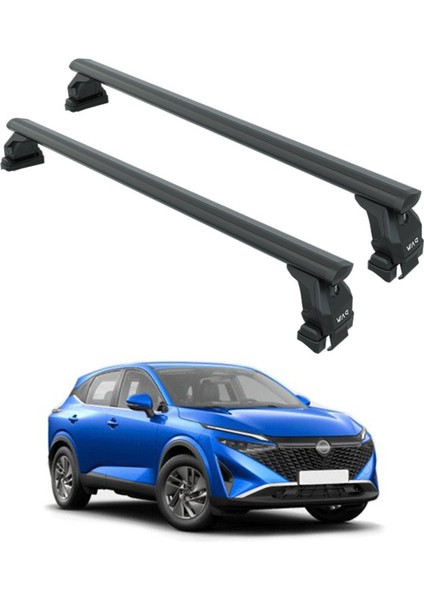 For Nissan Qashqai J12 2022-2025 Oluksuz Üst Tavan Portbagaj Taşıyıcı Ara Atkısı Toros Serisi Pro 4 Siyah