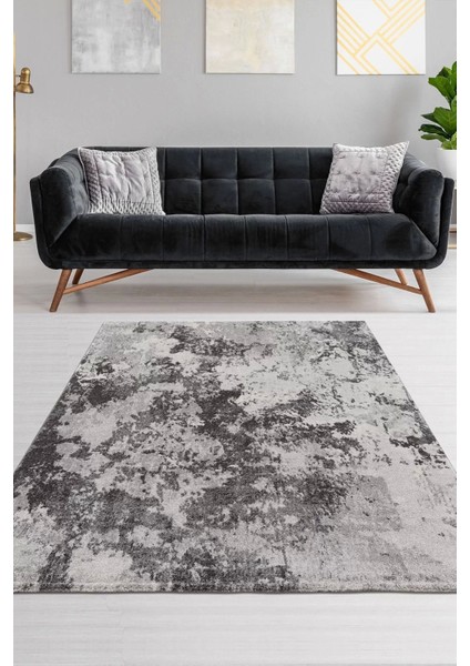 Safir Modern Salon ve Oturma Odası Halısı - Gri