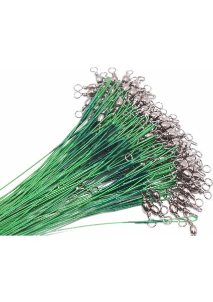 Çelik Tel Fırdöndülü 100 Lü Paket 15-20-30 cm 3 Farklı Boy 100 Adet Anti Isırık Çelik Olta 15CM 20CM-30CM Çelik Tel Lideri Döner Balıkçılık Aksesuarı Balıkçılık Tel Olta Leadcore Tasma modelleri